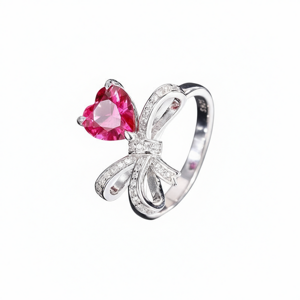 Heart-shaped Bow Ring