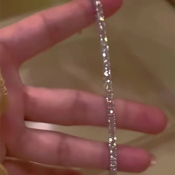 XYMQ Jewelry Full Diamond Bracelet Premium Niche Bracelet Tennis Chain Full Diamonds
