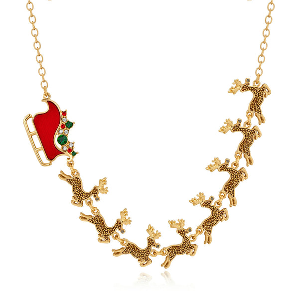 Reindeer Sled Necklace