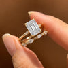 Milestone Emerald Cut Bridal Ring Set