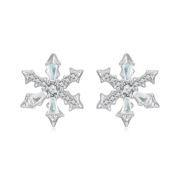 Snowflake Petal Earrings