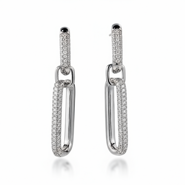 Modern Chain Drop Earrings  --A versatile accessory