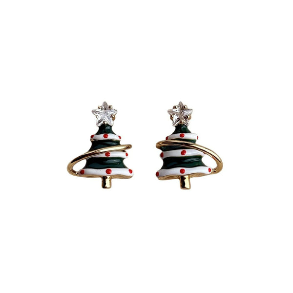 Christmas Tree Bell Earrings