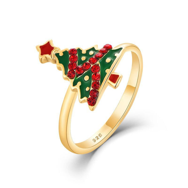 Colorful Christmas Tree Ring