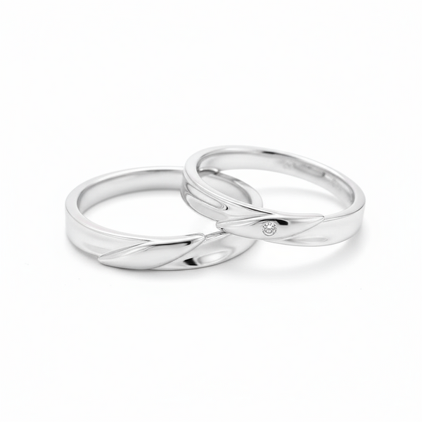 Magnetic Minimalist Plain Band Couples' Rings