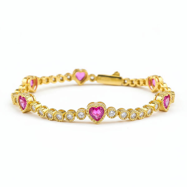 Pink Heart Bracelet