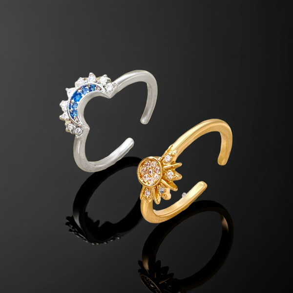 Sun and Moon Stacking Ring